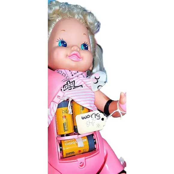 15" 1991 Vintage Mattel's Sweet & Sassy Retro Baby Rollerblade Doll~ She Works! - Picture 8 of 9